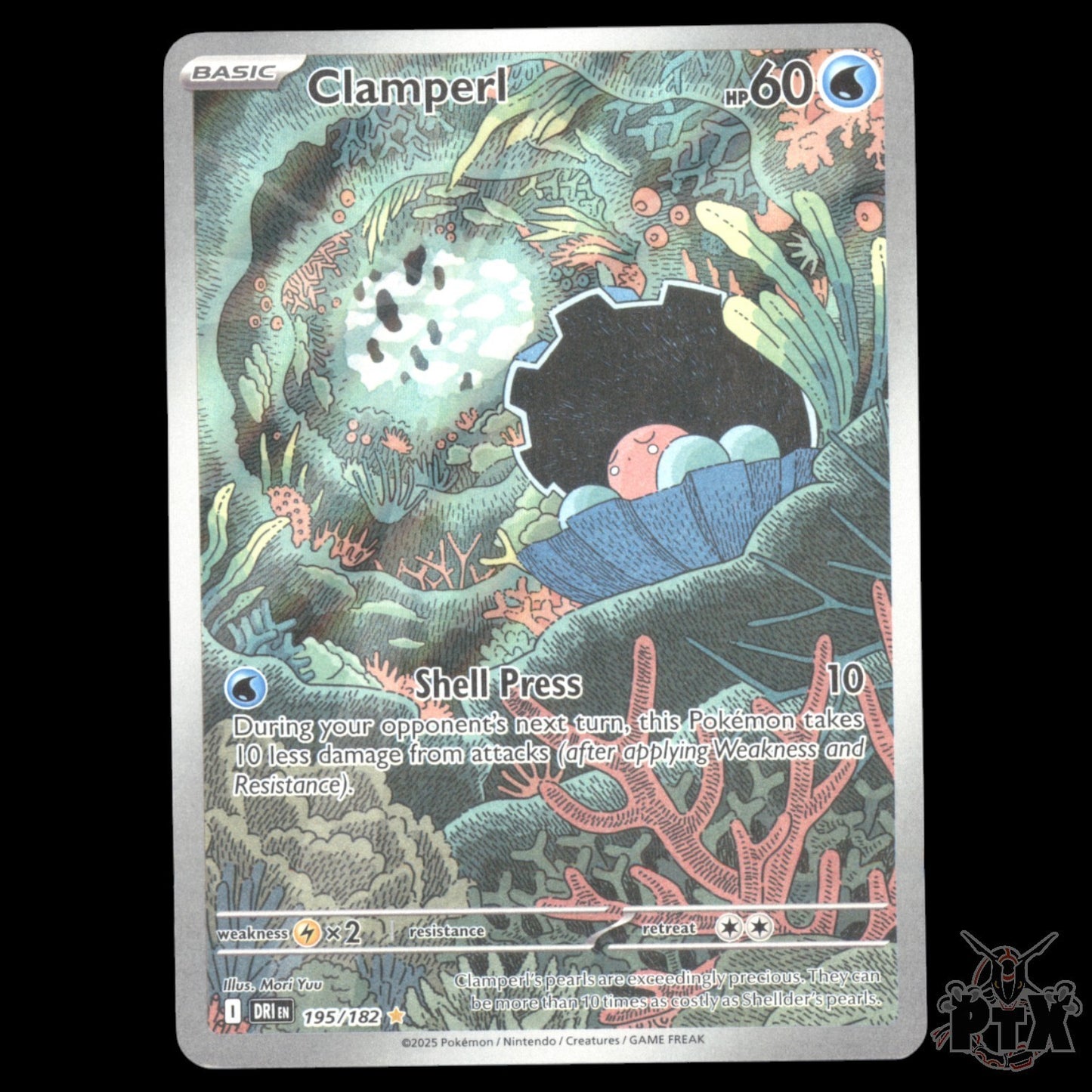 Clamperl #195/182 Destined Rivals NM/Near Mint Pokemon 2025