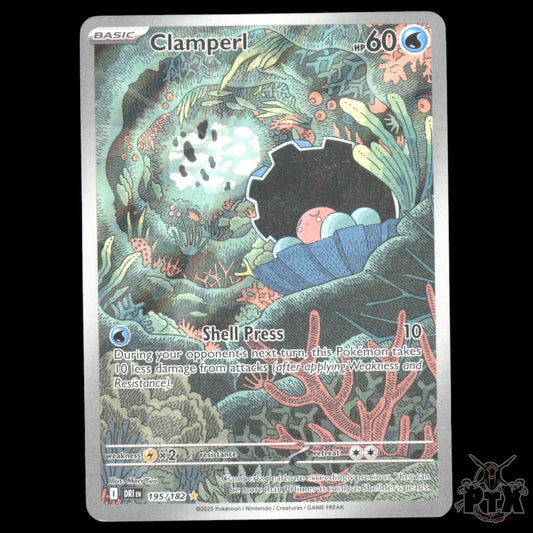 Clamperl #195/182 Destined Rivals NM/Near Mint Pokemon 2025