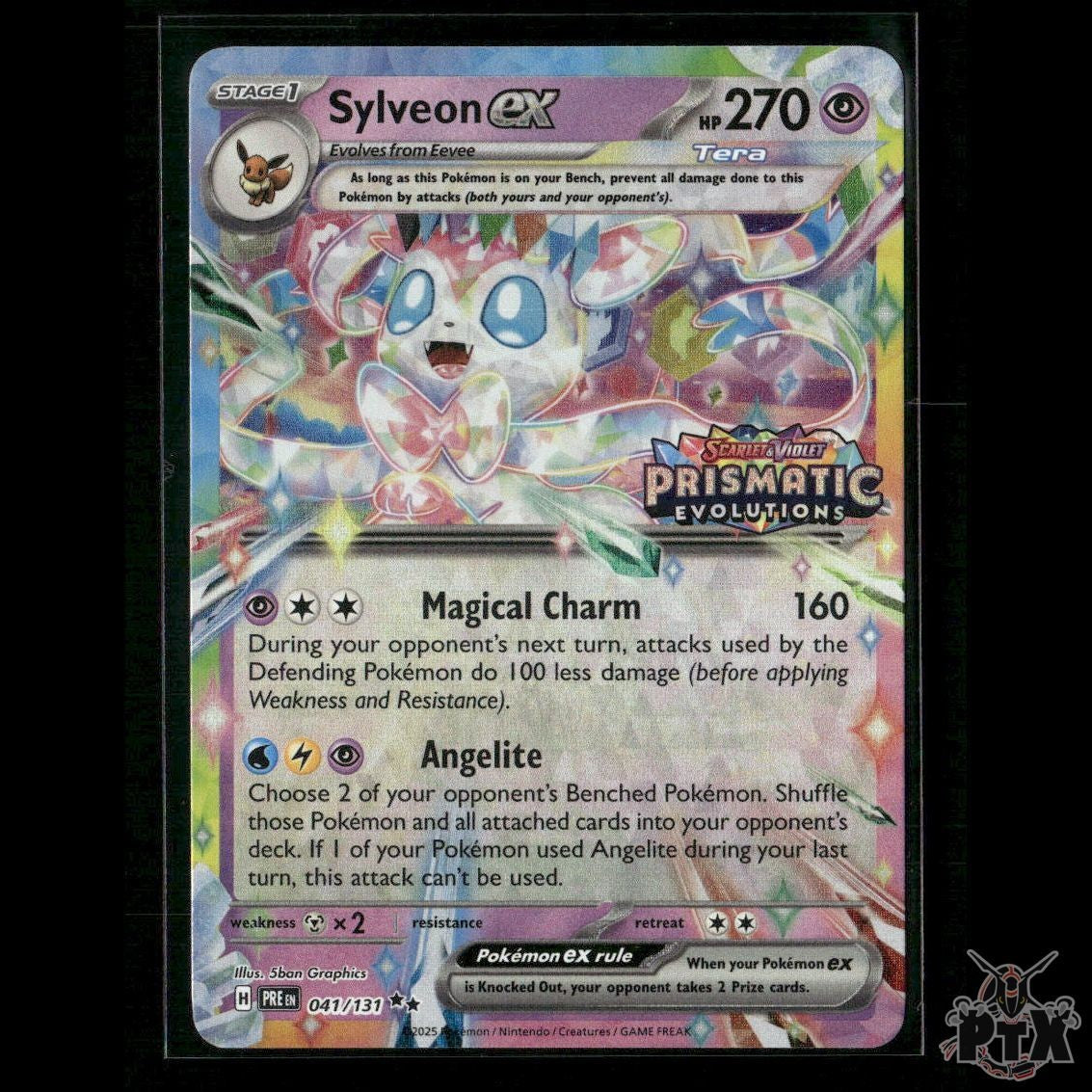 Sylveon ex (Stamped) 041/131 Prismatic Evolutions Promo NM Pokemon