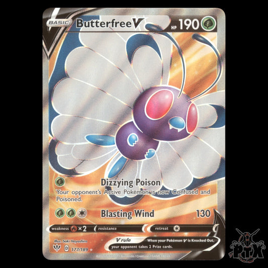Butterfree V #177/189 Darkness Ablaze NM/Near Mint Pokemon 2020