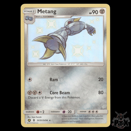 Metang #SV31/SV94 Hidden Fates NM/Near Mint Pokemon 2019