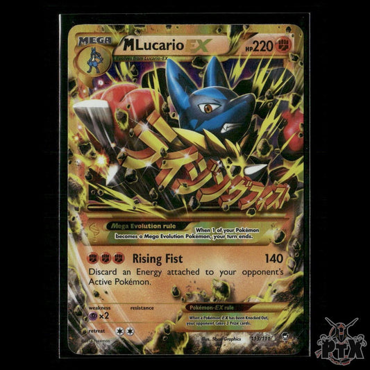 M Lucario EX (Secret) 113/111 XY - Furious Fists HP Pokemon