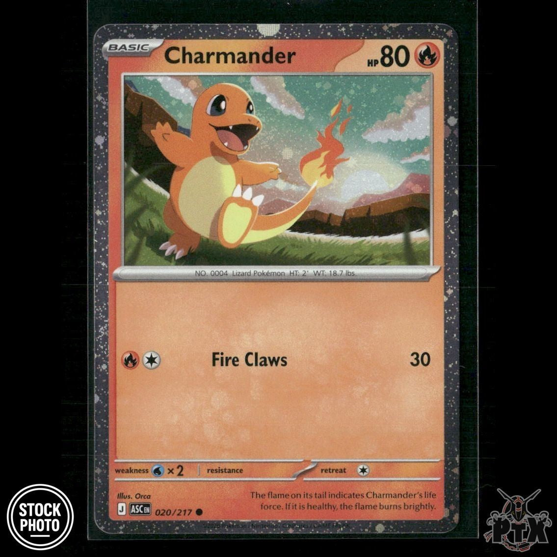 Charmander Cosmos Holo 020/217 Ascended Heroes Promo NM Pokemon