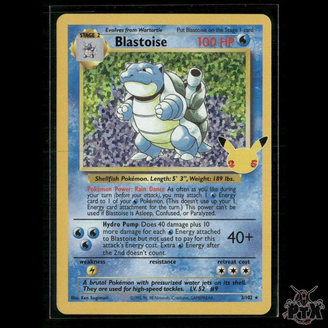 Blastoise 2/102 Celebrations: Classic Collection NM Pokemon