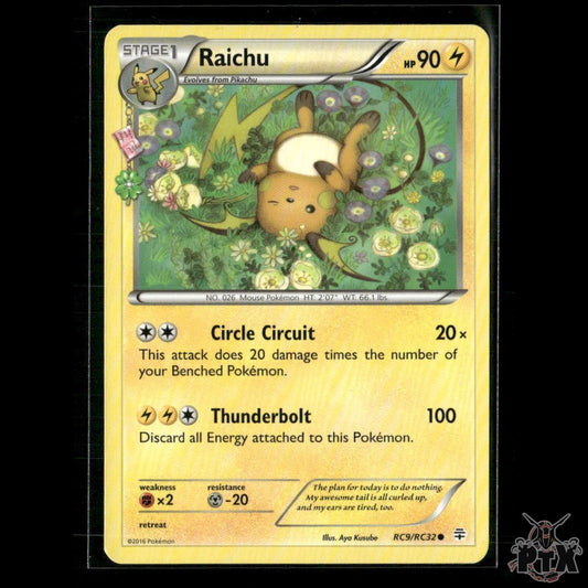 Raichu RC9/RC32 Generations: Radiant Collection LP Pokemon