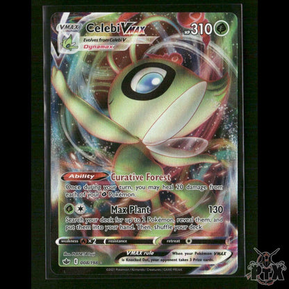 Celebi VMAX 008/198 SWSH06: Chilling Reign NM Pokemon