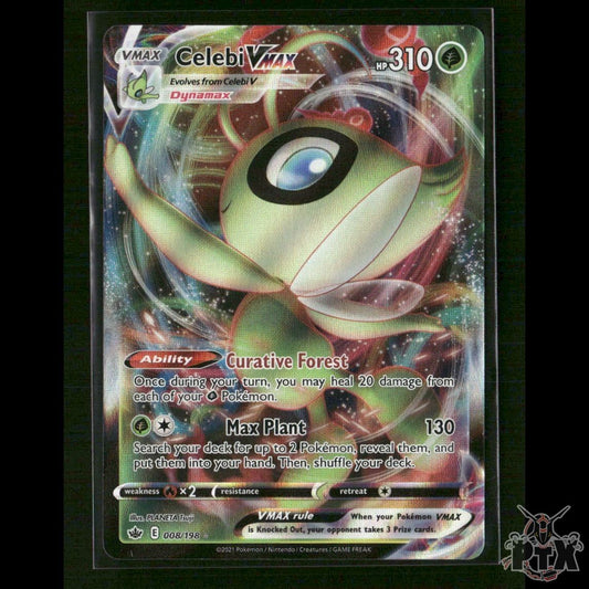 Celebi VMAX 008/198 SWSH06: Chilling Reign NM Pokemon