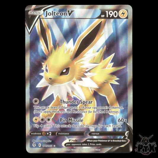 Jolteon V #177/203 Evolving Skies NM/Near Mint Pokemon 2021