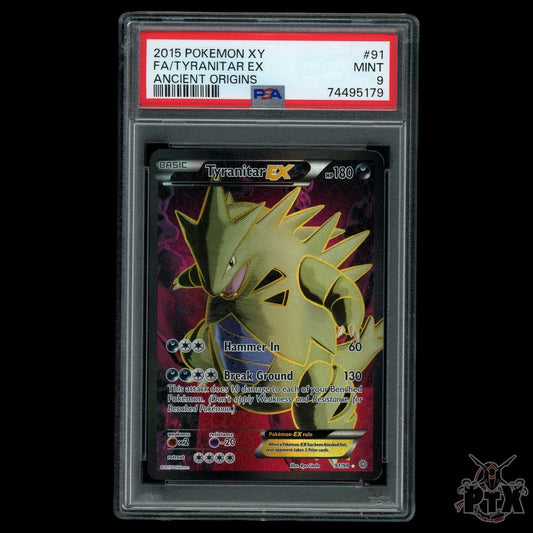 Tyranitar EX #91 PSA 9 Ancient Origins Pokemon 2015