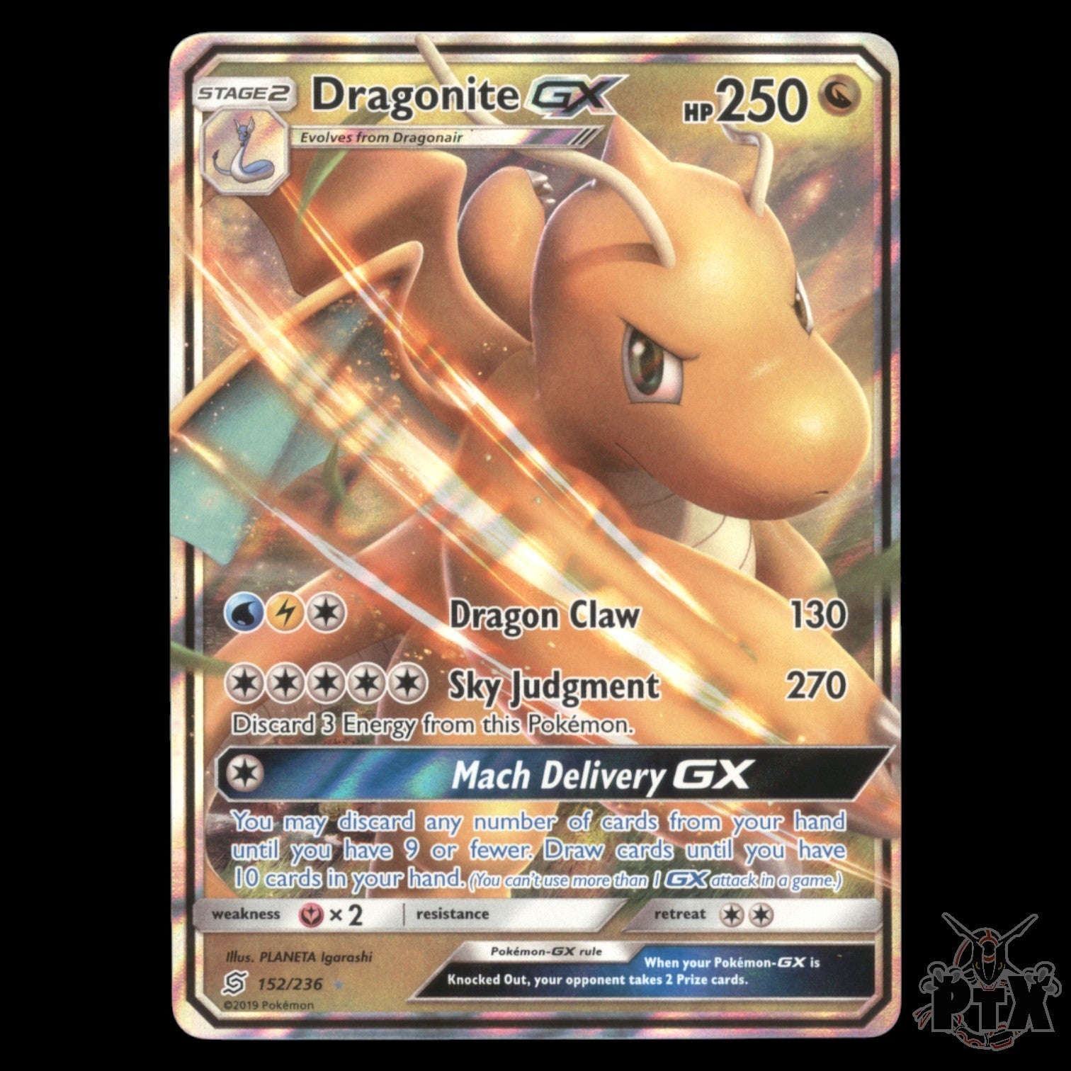 Dragonite gx #152/236 Unified Minds NM/Near Mint Pokemon 2019