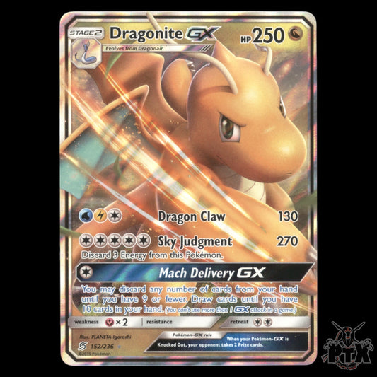 Dragonite gx #152/236 Unified Minds NM/Near Mint Pokemon 2019