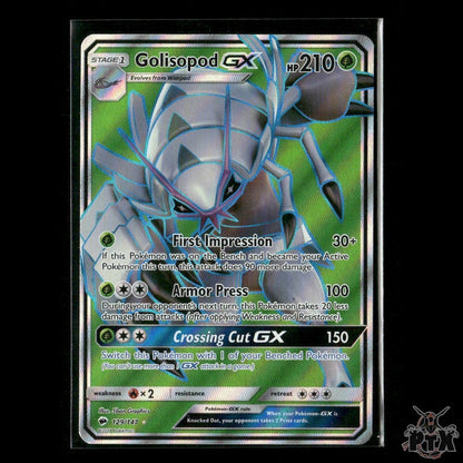 Golisopod GX (Full Art) 129/147 SM - Burning Shadows NM Pokemon