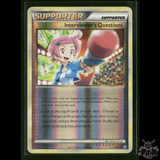 Interviewer's Questions Reverse Holo 77/95 Unleashed LP Pokemon