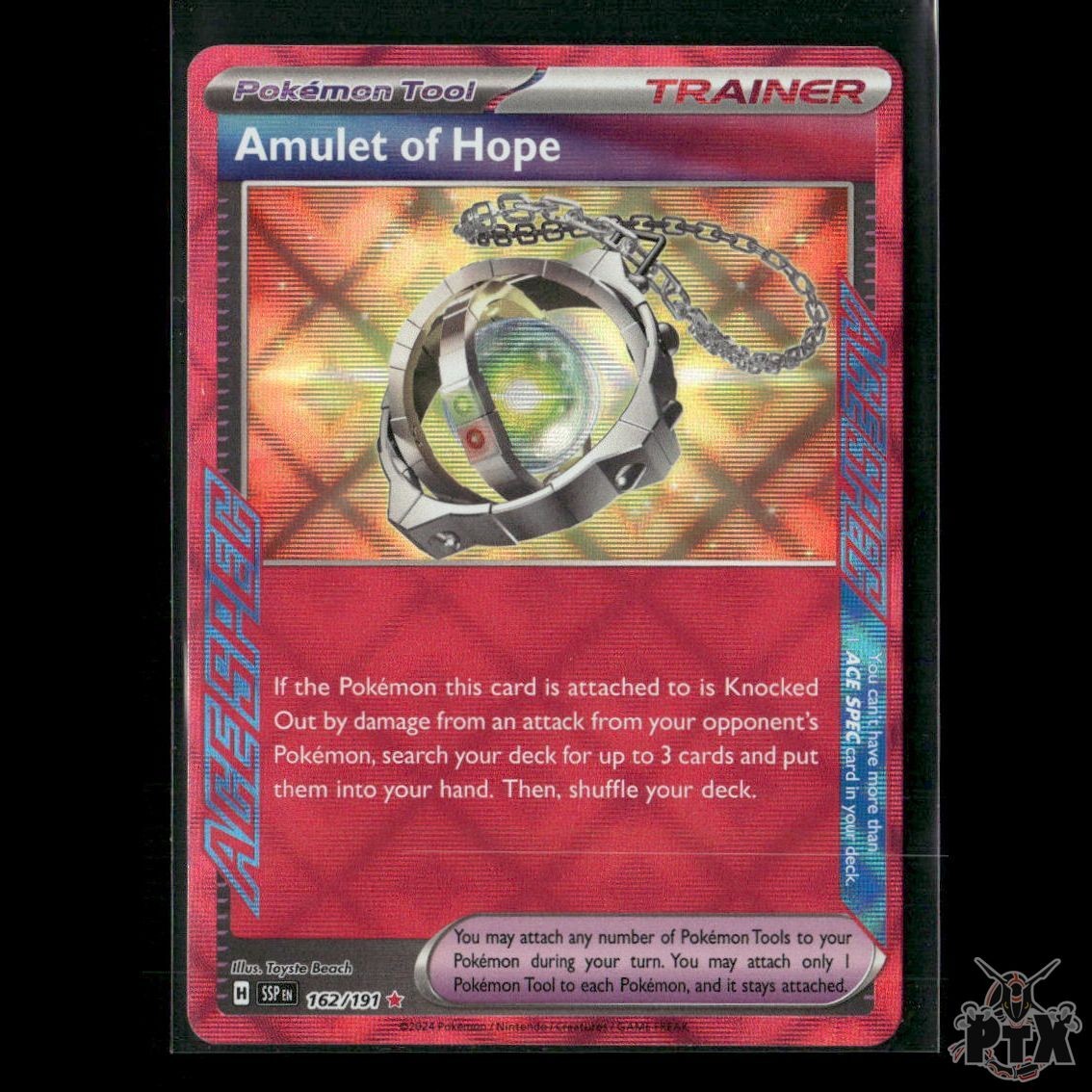 Amulet of Hope 162/191 SV08: Surging Sparks NM Pokemon 2024