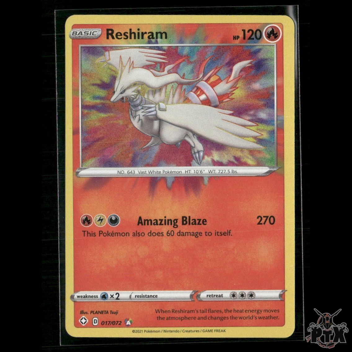 Reshiram 017/072 Shining Fates NM Pokemon