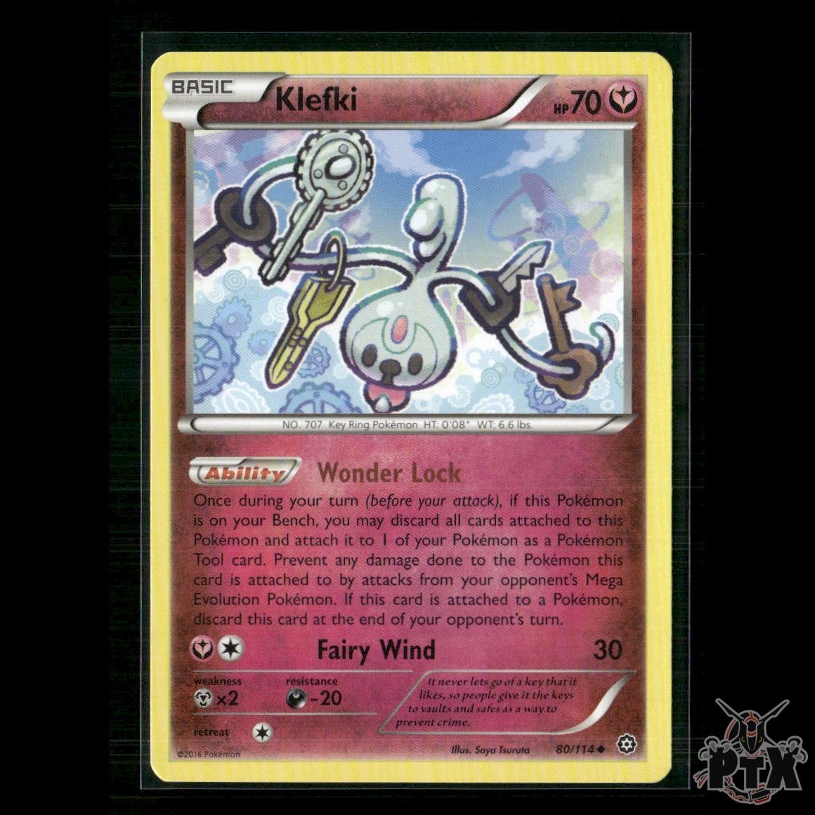 Klefki 80/114 XY - Steam Siege NM Pokemon