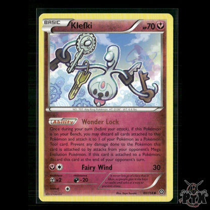 Klefki 80/114 XY - Steam Siege NM Pokemon