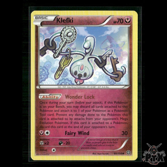 Klefki 80/114 XY - Steam Siege NM Pokemon