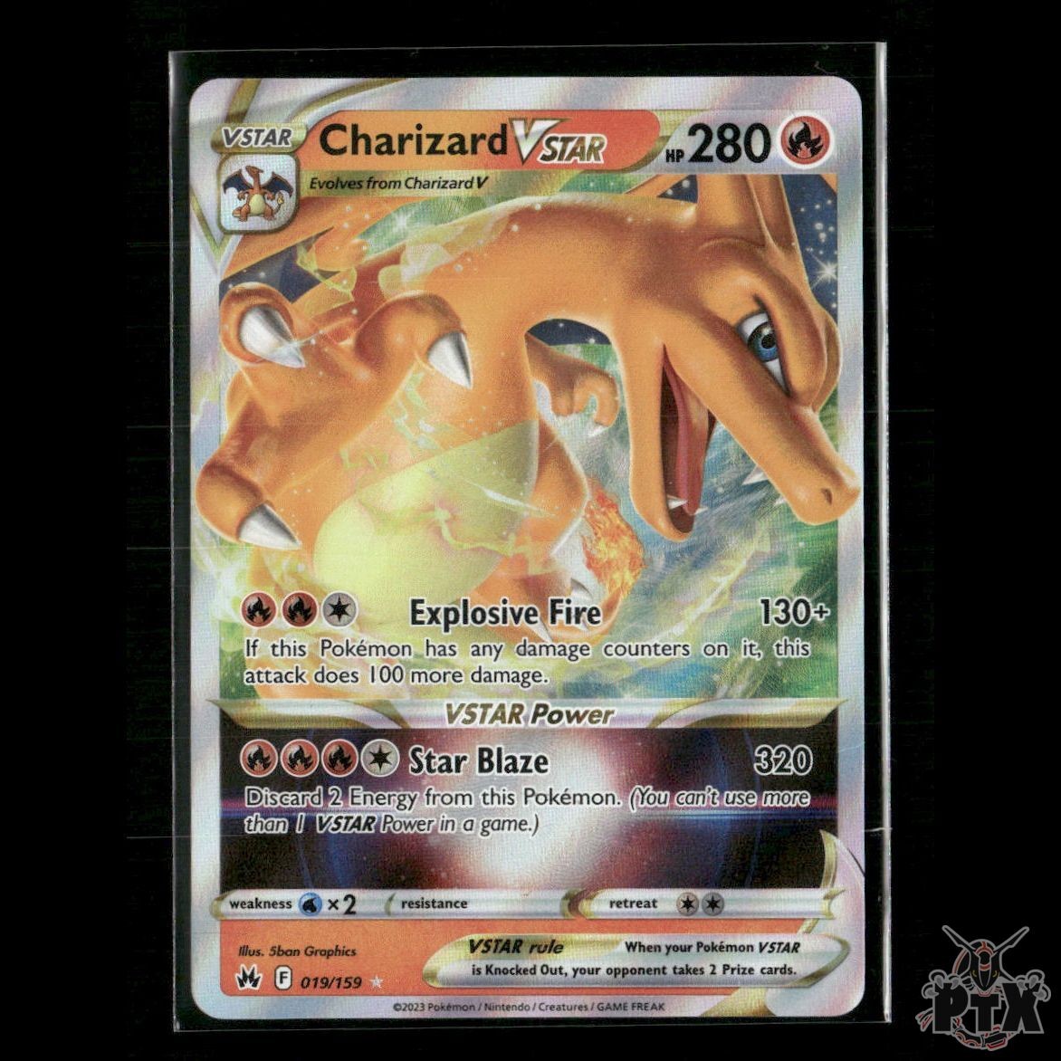 Charizard VSTAR 019/159 SWSH: Crown Zenith NM Pokemon