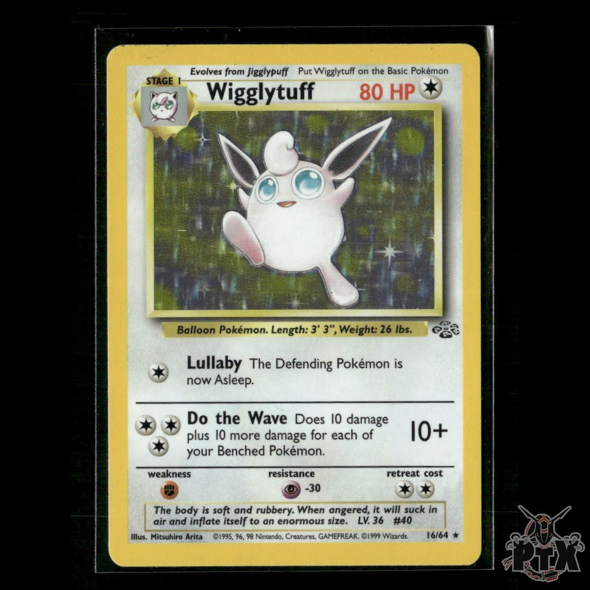 Wigglytuff Holo 16/64 Jungle LP Pokemon