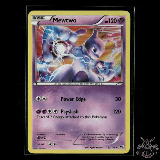 Mewtwo Holo 53/113 Legendary Treasures LP Pokemon