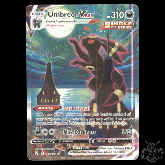 Umbreon VMAX #215/203 Evolving Skies SWSH DMG/Damaged Pokemon 2021