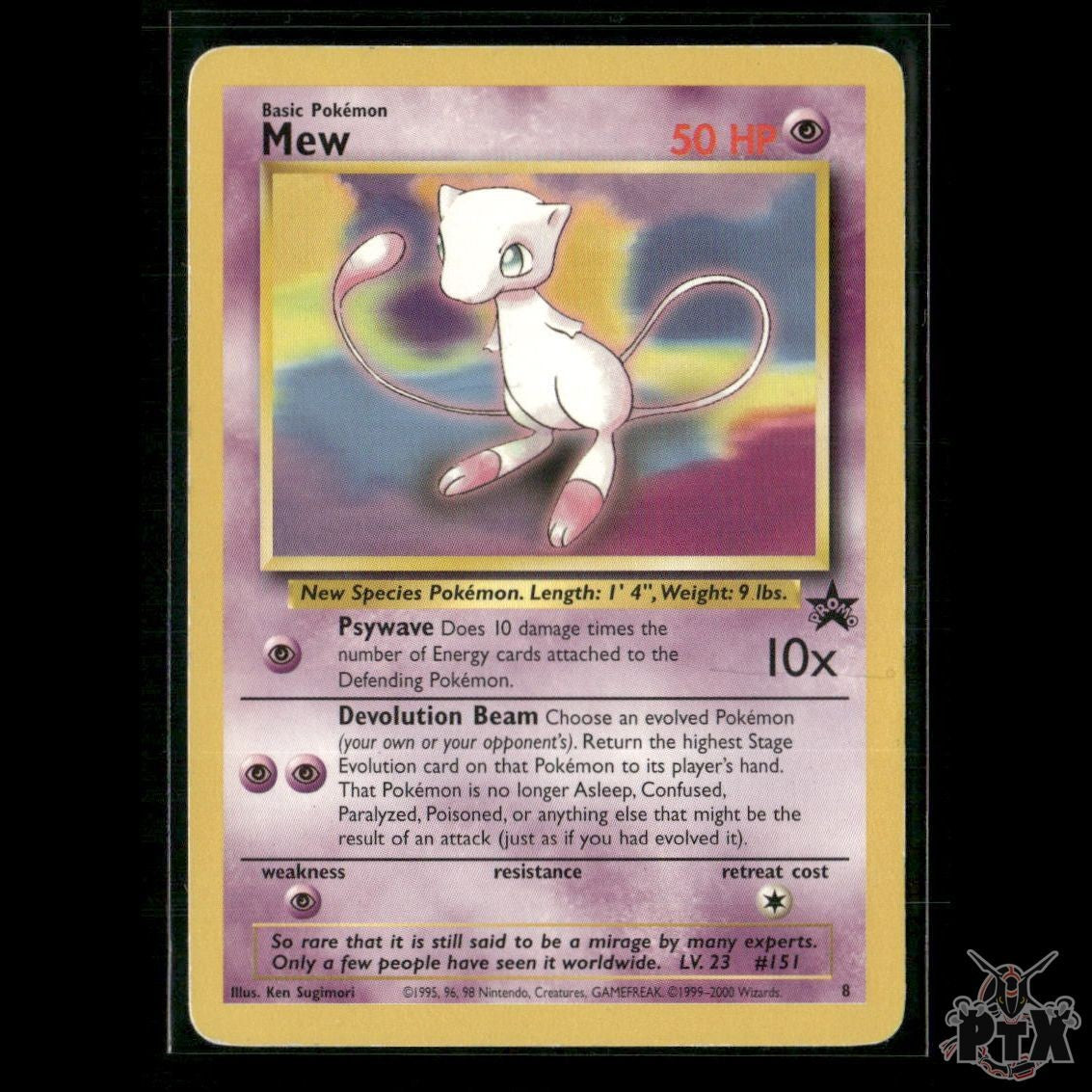 Mew 8/53 WoTC Promo HP Pokemon