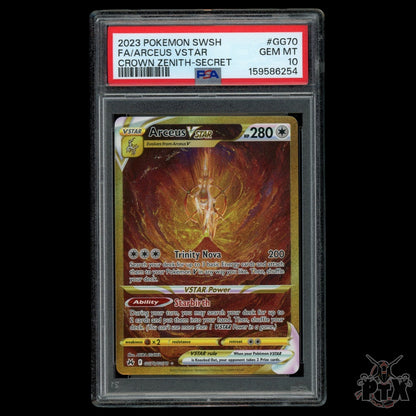 Arceus VSTAR GG70/GG70 PSA 10 Crown Zenith Poekmon 2023