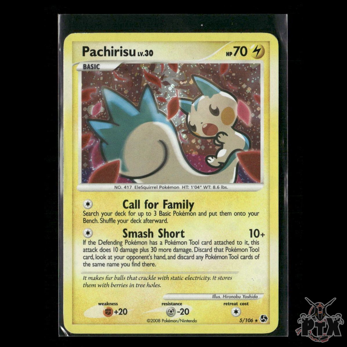 Pachirisu Holo 5/106 Great Encounters MP Pokemon