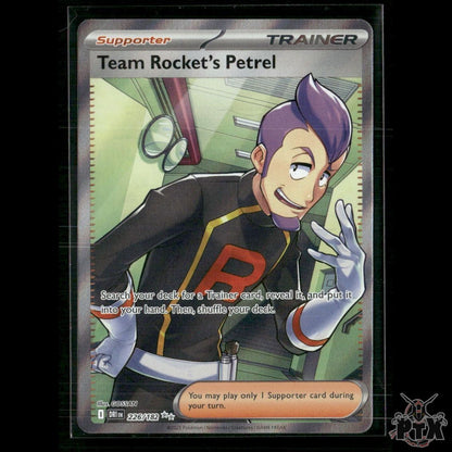 Team Rocket's Petrel 226/182 SV10: Destined Rivals NM Pokemon