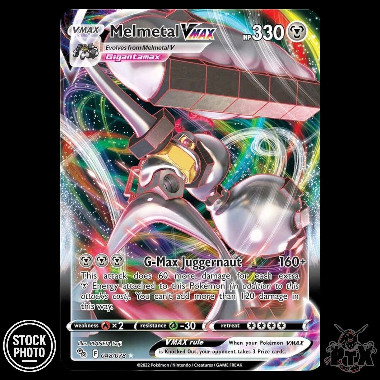Melmetal VMAX #048/078 Pokemon GO NM/Near Mint Pokemon 2022