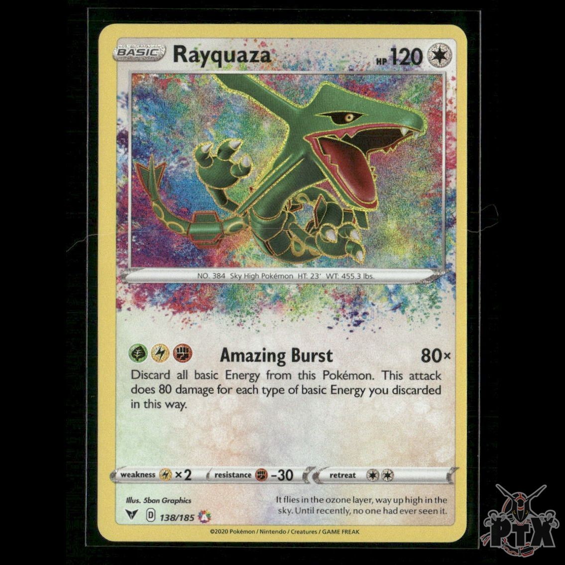 Rayquaza 138/185 SWSH04: Vivid Voltage NM Pokemon