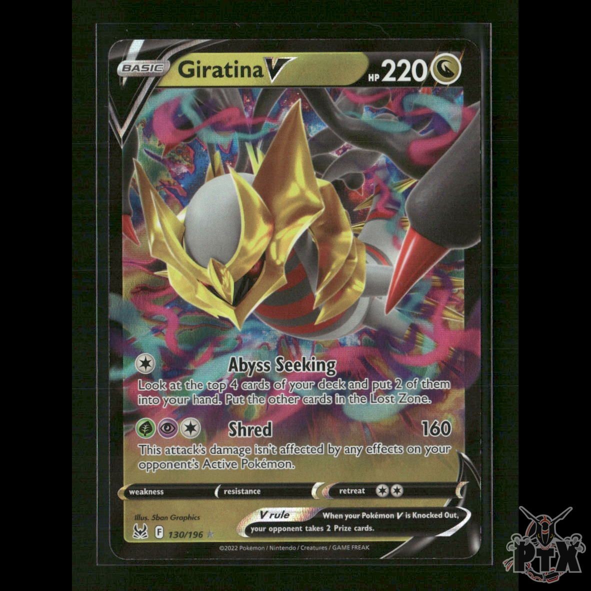 Giratina V 130/196 SWSH11: Lost Origin NM Pokemon
