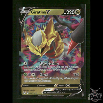 Giratina V 130/196 SWSH11: Lost Origin NM Pokemon