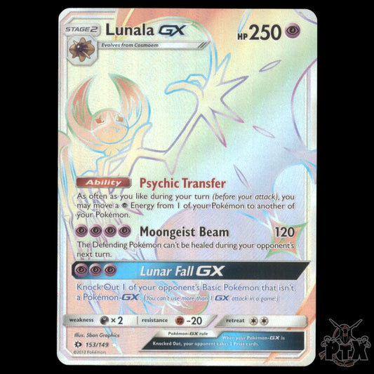 Lunala GX #153/149 Sun & Moon Base Set NM/Near Mint Pokemon 2017