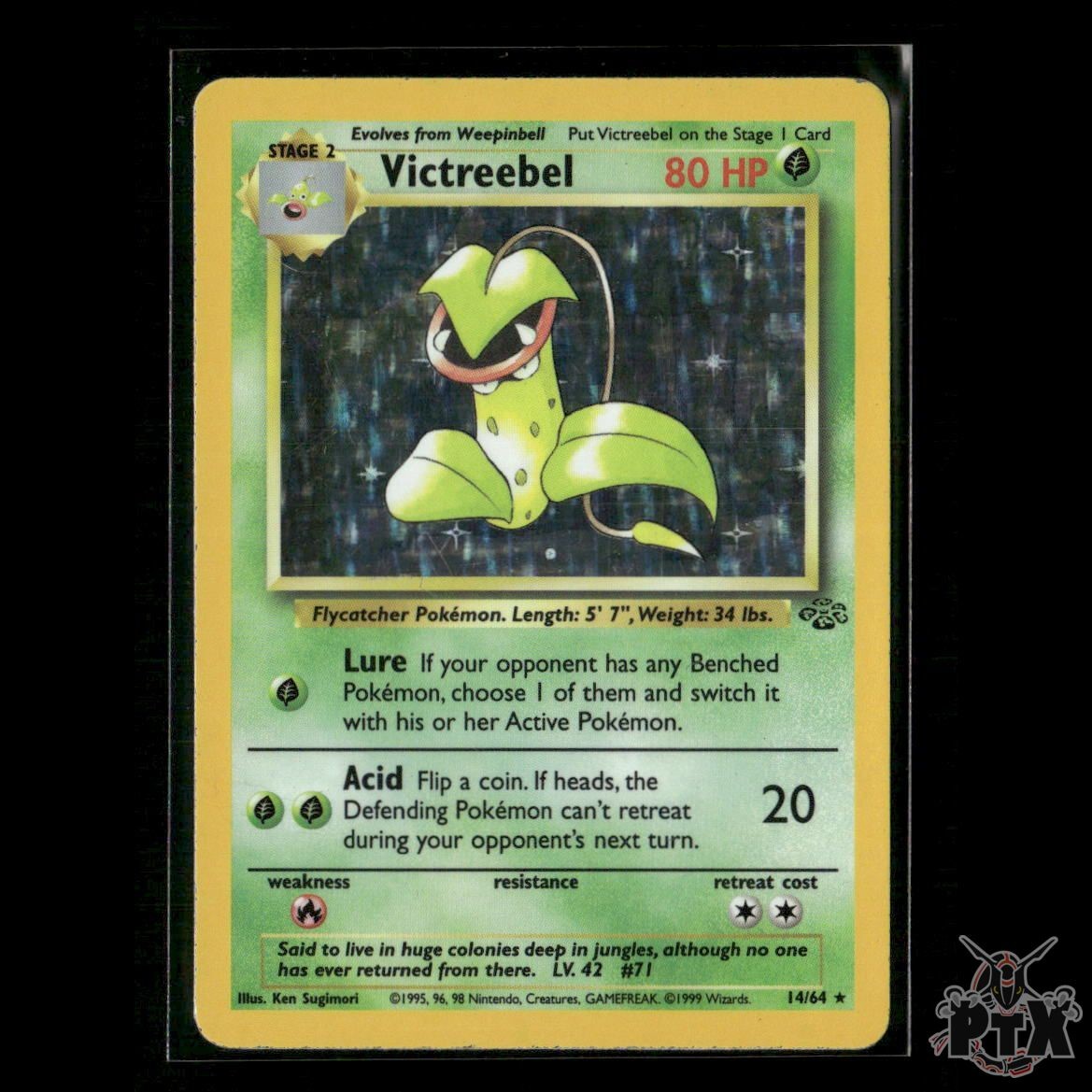 Victreebel Holo 14/64 Jungle LP/MP Pokemon