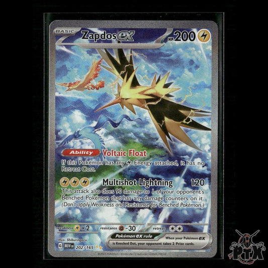 Zapdos ex 202/165 SV: Scarlet & Violet 151 NM Pokemon