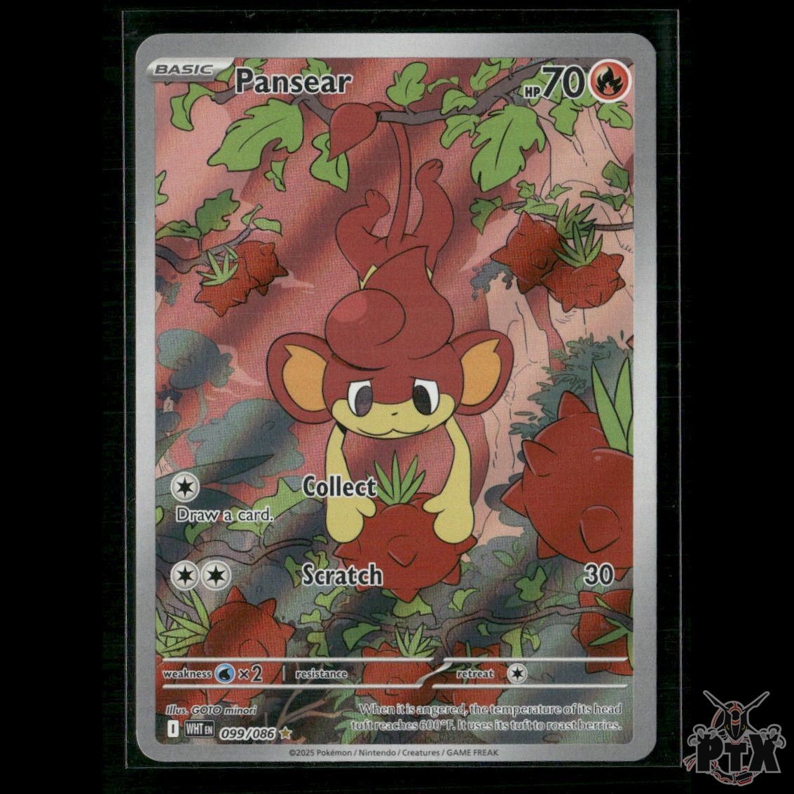 Pansear 099/086 SV: White Flare NM Pokemon