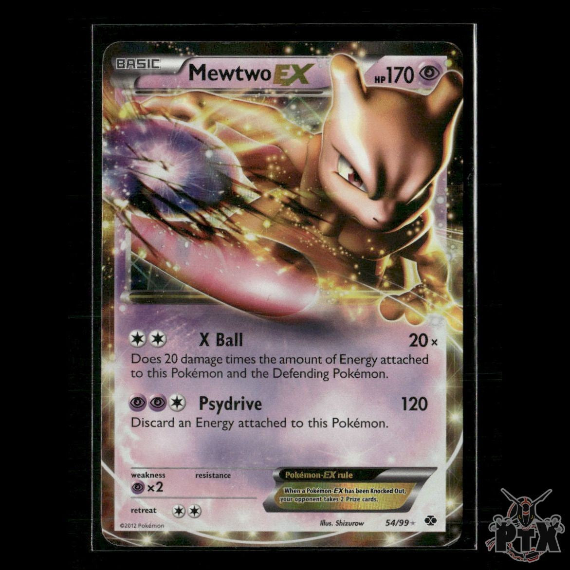 Mewtwo EX 54/113 Legendary Treasures MP Pokemon