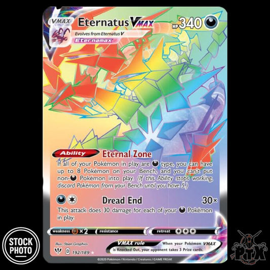Eternatus VMAX #192/189 Darkness Ablaze NM/Near Mint Pokemon 2020
