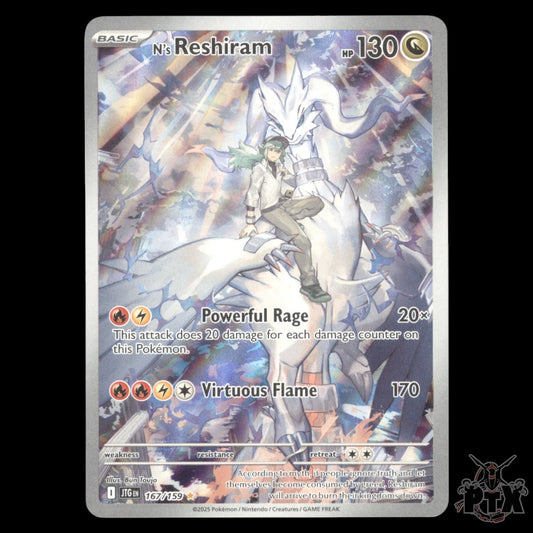 N's Reshiram #167/159 Journey Together NM/Near Mint Pokemon 2025