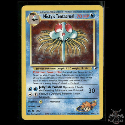 Misty's Tentacruel 10/132 Gym Heroes LP Pokemon