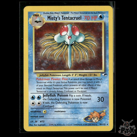 Misty's Tentacruel 10/132 Gym Heroes LP Pokemon