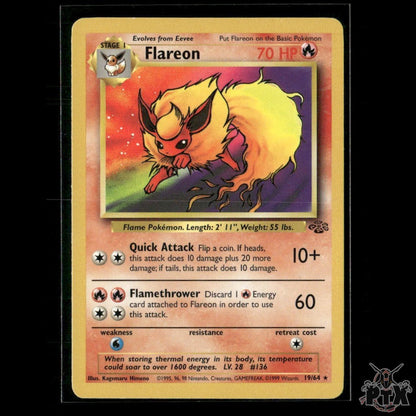 Flareon 19/64 Jungle LP Pokemon