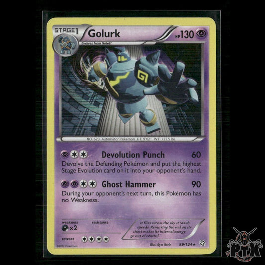 Golurk 59/124 Dragons Exalted HP Pokemon