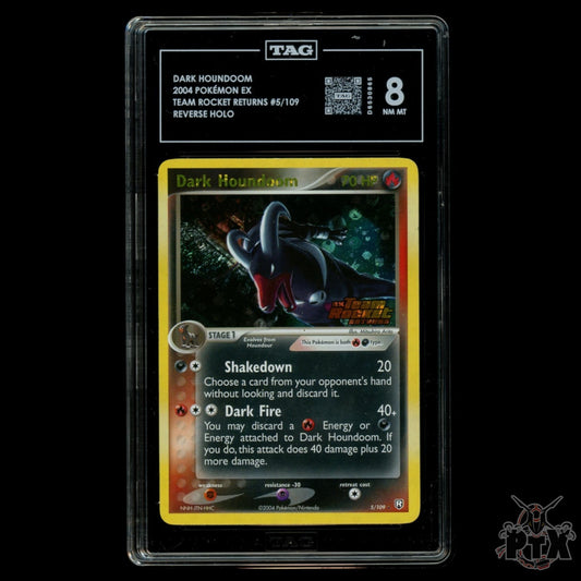 Dark Houndoom Reverse Holo 5/109 TAG 8 Team Rocket Returns Pokemon 2004