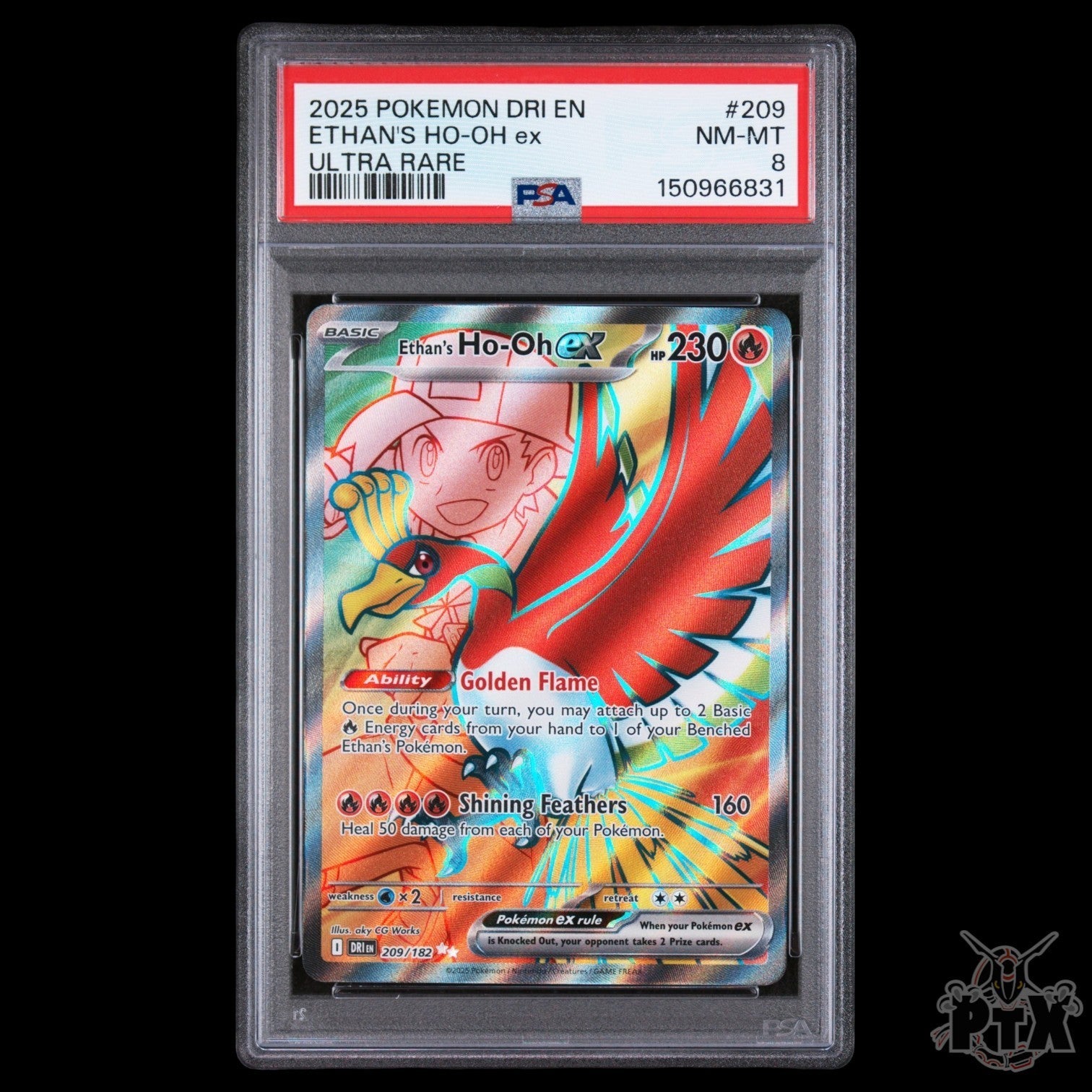 Ho-oh 209/182 PSA 8 Destined Rivals Pokemon