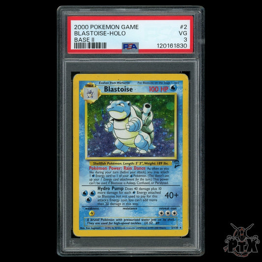 Blastoise Holo #2/130 PSA 3 Base Set 2 Pokemon 2000