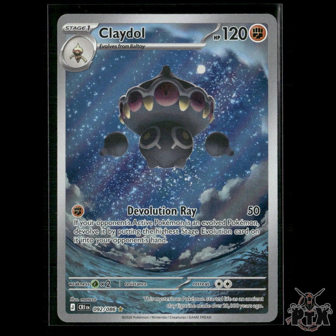 Claydol 092/086 ME04: Chaos Rising NM Pokemon