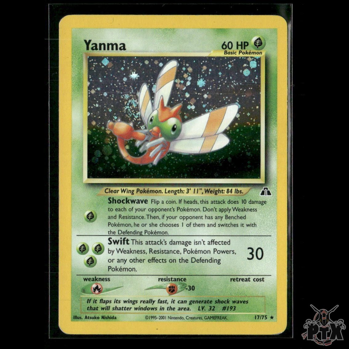 Yanma 17/75 Neo Discovery MP Pokemon